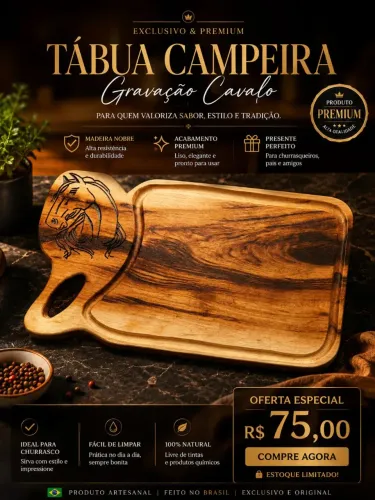 Tábua de Corte Cavalo 30x45