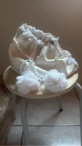 Bolsa de couro legítimo com crochê