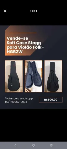 Soft Case Stagg para Violão Folk- HGB2W