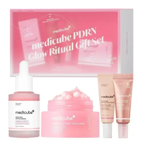 Kit PR Medicube PDRN Glow Ritual | Colágeno, Retinol, Peptídeos para Firmeza e Luminosidad