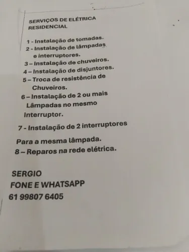 Serviços residenciais