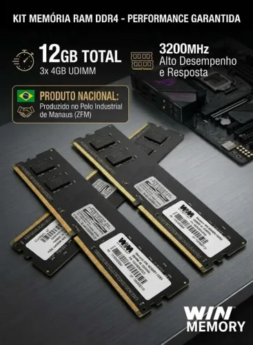 Memória Ram 4GB DDR4 3200hz