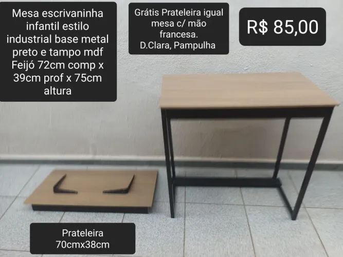 Mesa escrivaninha grátis prateleira