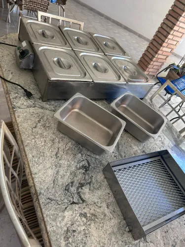 Rechaud Térmico de bancada 6 Cubas 110V