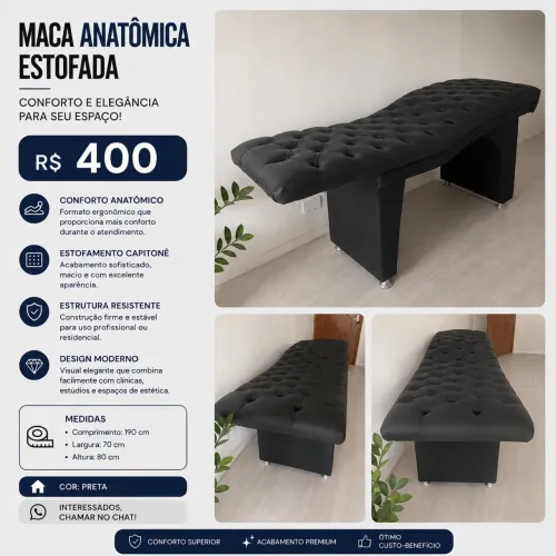 Maca Anatômica Estofada | 400 reais