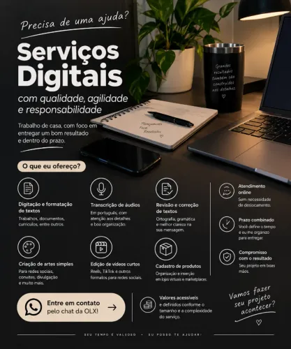 Moonlit Studio | Digitação, Transcrição e Serviços Digitais