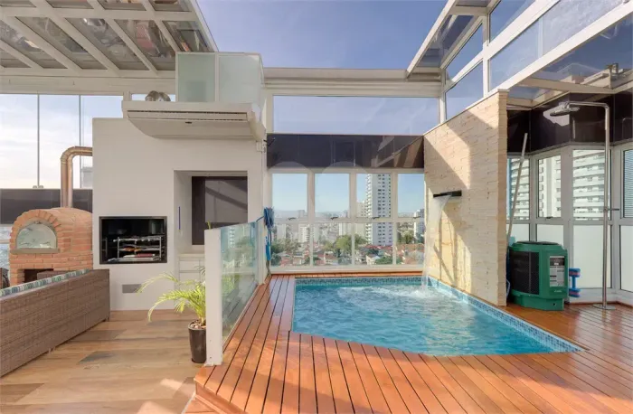 Cobertura Duplex porteira fechada 4 suítes 6 vagas 361,36m² úteis a venda na Aclimação - S