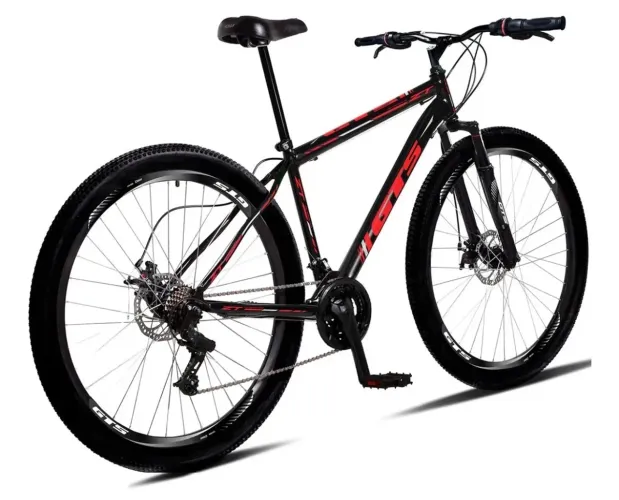 Bicicleta Aro 29 Gts Aço Carbono 21v Freio Disco E Suspensão