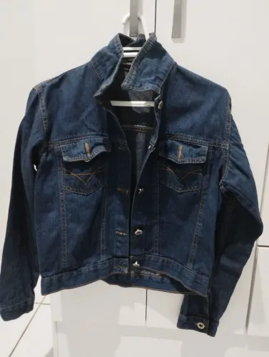 Linda jaqueta jeans tamanho P
