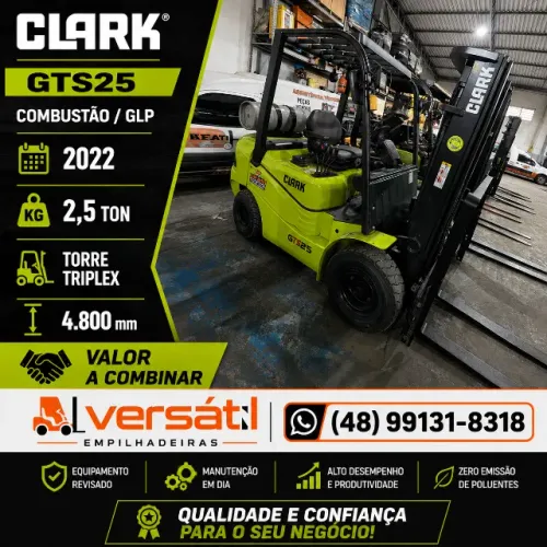 Empilhadeira CLARK- GTS25 - 2022