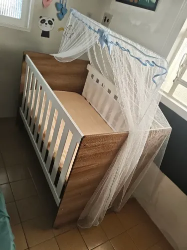 Kit berço 3 em 1 + colchão