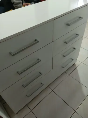 Gaveteiro Branco 8 Gavetas