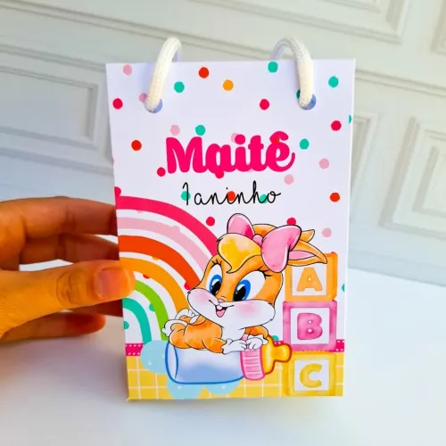 Promoção mês das crianças 20 sacolinhas personalizados por R$60,00 fazemos com seu tema