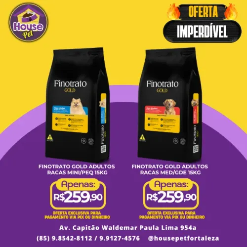Racao Super Premium Finotrato Adulto 15kg
