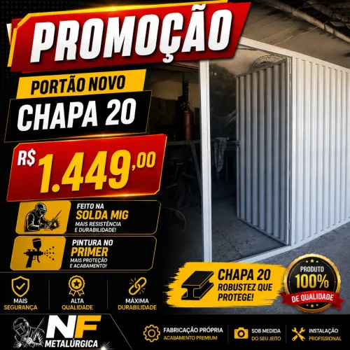 Portão novo PROMOÇÃO 