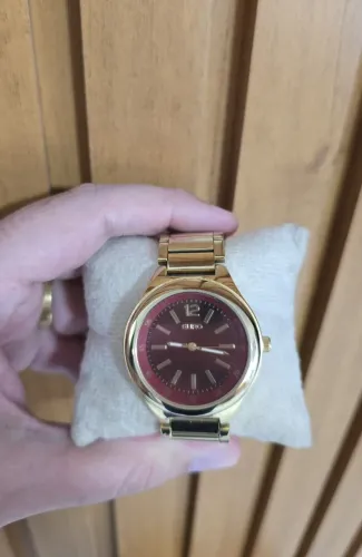 Relógio Euro Dourado