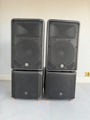 CAIXA YAMAHA DBR15 + SUB ELX200 12