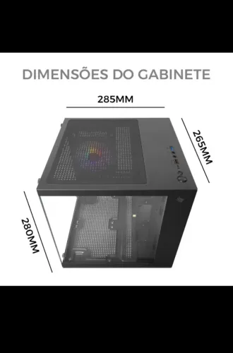 Gabinete gamer aquário novo