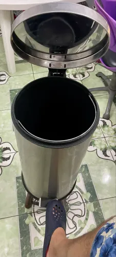 Lixeira inox com pedal 80 l