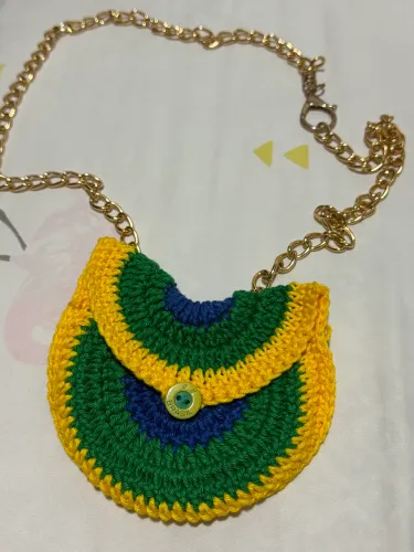 Bolsa Crochê Brasil