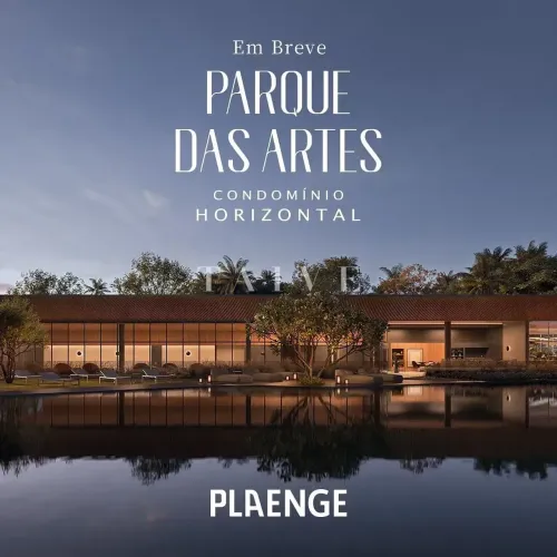 Lançamento Condomínio Horizontal Parque das Artes, lotes com metragem acima de 420m² regiã