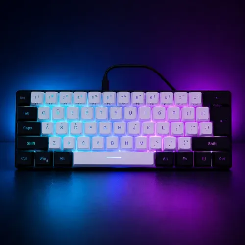 Teclado Gamer Membrana Com Teclas Rgb