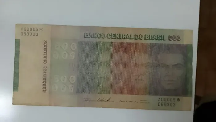 Cédula das Raças/Etnias 500 Cruzeiros 1970 (Reposição série A) MBC