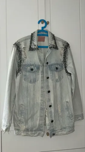 jaqueta jeans feminina charth oversized