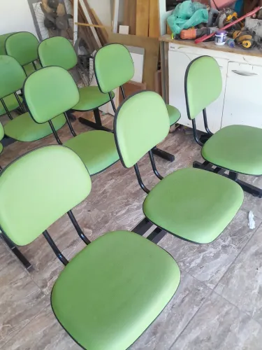 Longarias estofadas igreja cadeiras