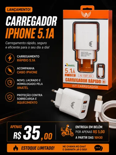 Carregador iPhone