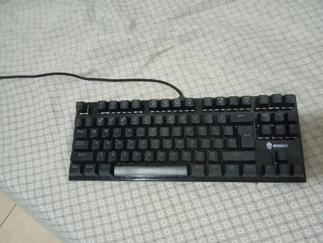 Vendo teclado mecânico evolut switch blue