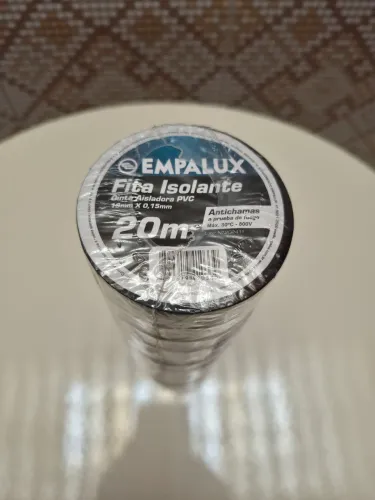 Fita Isolante Empalux 20m Antichamas (pacote com 10 unidades)