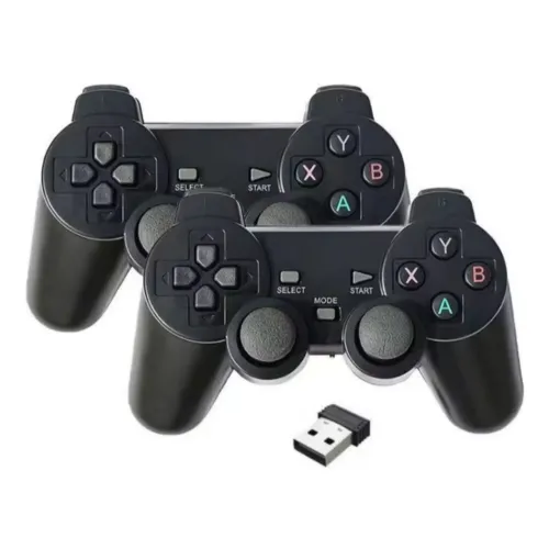 Dois controles de ps2/game stick , bluetooth