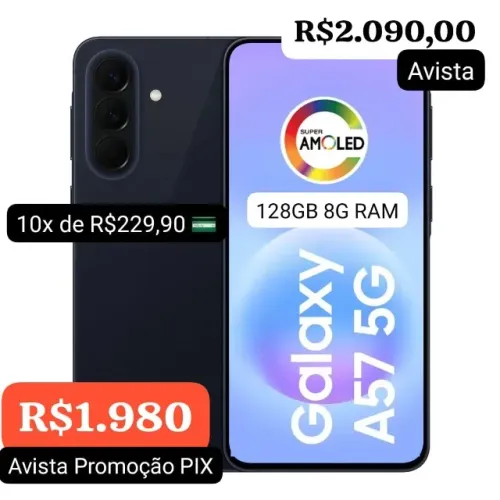 GALAXY A57 5G LACRADO C/ NF TRABALHAMOS COM ATACADO E VAREJO