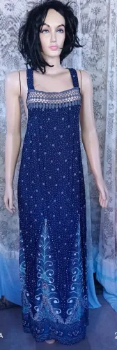 Vestido longo indiano tamanho M novo