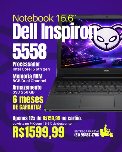 Notebook Dell Inspiron 5558 i5