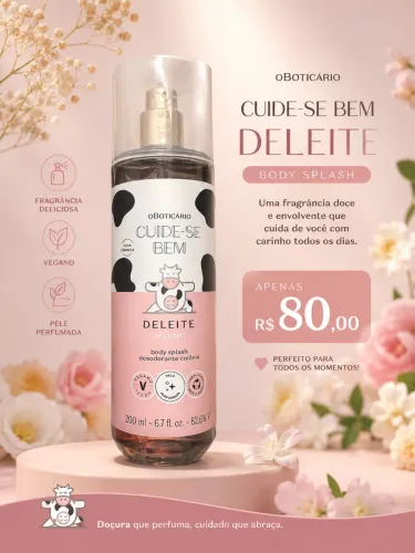 Body Splash DELEITE oBoticario 