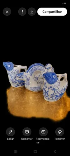 GALETEIRO 3 UNIDADES DE PORCELANA