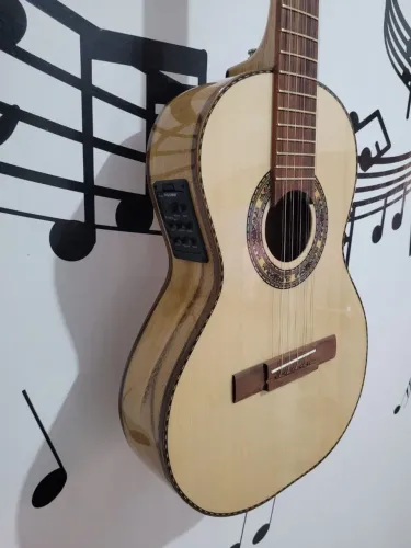 Viola Caipira Elétrica 100% Maciça. Nova