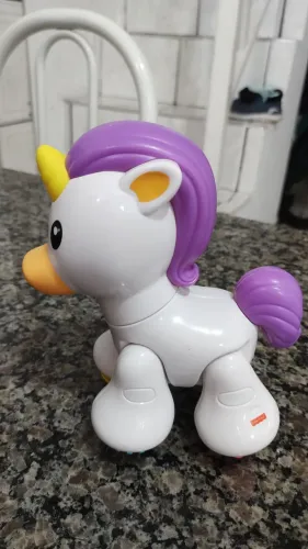 Brinquedo Infantil Fisher Price Unicornio Click Clack 