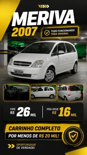 Meriva 2007 completa bem novinha 