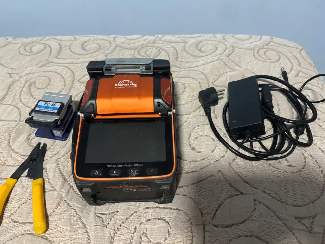 Maquina de fusão de fibra ótica signal Fire i9