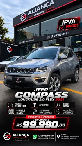 Jeep Compass Longitude 2.0 4X2 Flex 16V Aut. 2021