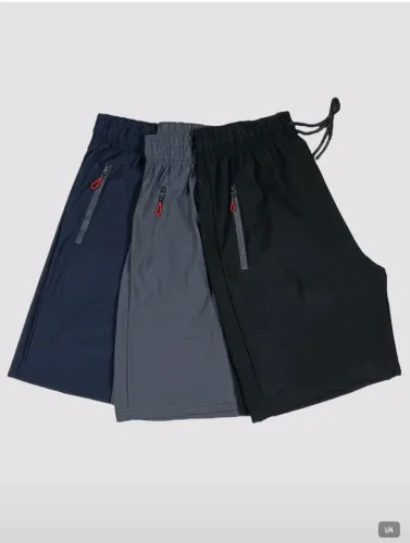 Plus size Bermuda masculina elastana tecido importado de secagem rápida