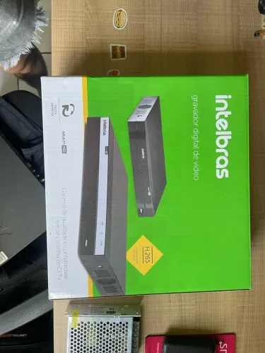 Kit DVR Intelbras Multi HD 4 canais + HD 1TB WD Purple + Fonte 12V 10A