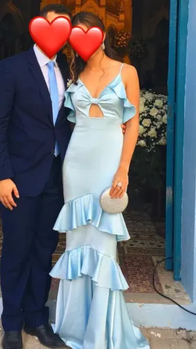 Vestido de festa azul 