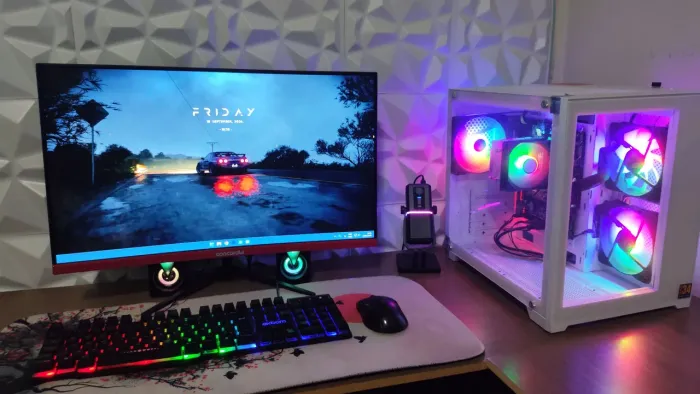 PC Gamer Completo Ryzen 5 5600GT + 16GB RAM + Monitor - Setup Completo