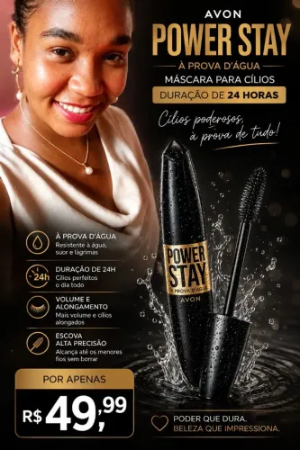 Máscara de cílios Power Stay 24Hrs