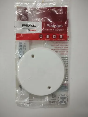 placa cega redonda para caixa 3" branca pial plus - 608528