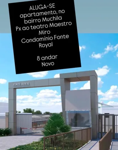 Localização privilegiada aluguel condomínio fonte Royal Bairro Muchila